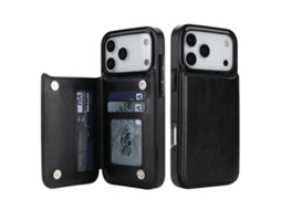 Capa Executiva Em Couro Com Função Flip Para Iphone 17/iphone 17 Pro/