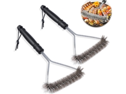 Conjunto de 2 Escovas para Limpeza de Grelha AQUAFORGE