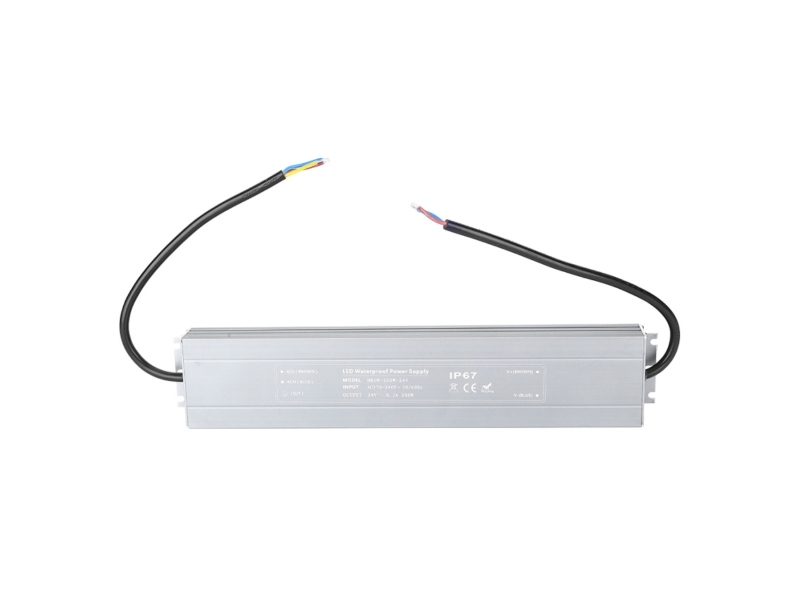 Fonte De Alimentação Chaveável Impermeável Ip67 24v 200w Driver Led Transformador