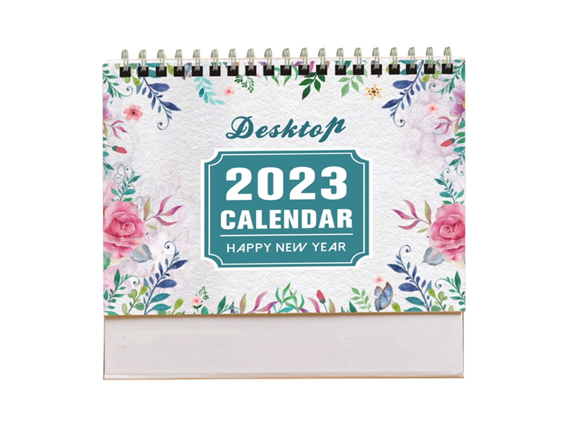Calendário De Secretária Pequeno 2023, Válido Até Dezembro 2023, Calendário Colorido Mensal, Calendário Vertical 2023