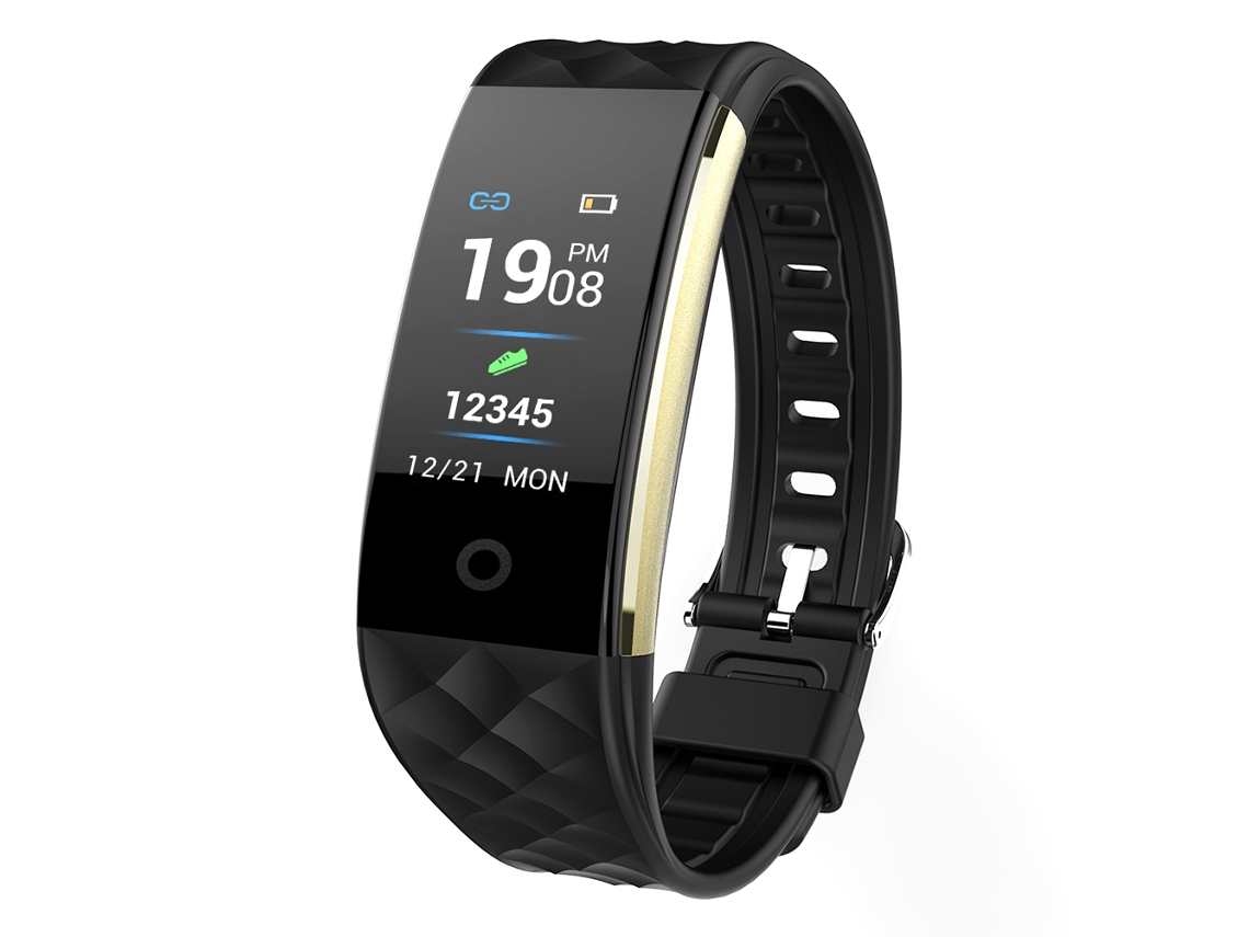Pulseira Inteligente Pulseira Esportiva de Saúde com Tela Colorida S2 EOOCOO (monitoramento de Frequência Cardíaca com Prova D'água Profunda)