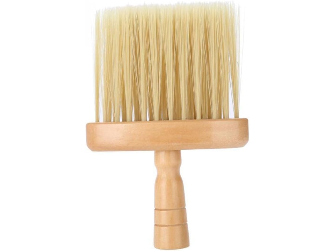 Escova De Cabelo Com Cerdas Macias E Cabo Madeira, Escova Profissional Para O Pescoço, Ideal Para Barbeiros E Uso