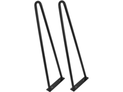 Nuobesty 2 Peças Pés De Metal Em Formato U Para Móveis, Resistentes E Com Altura Ajustável, Ideais Para Mesas, Armários