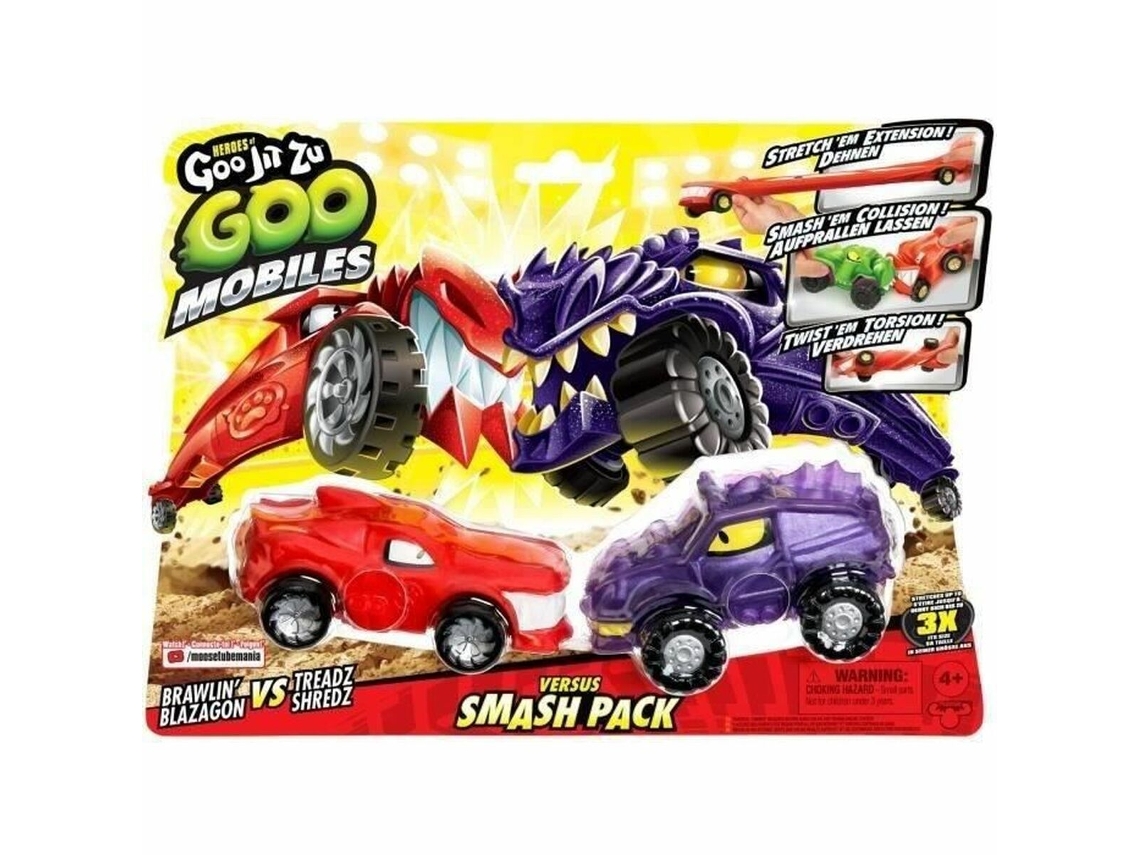 Boneco De Ação Moose Toys Goo Mobiles - Blazagon Vs Treads Shredz (+ 4 Anos)