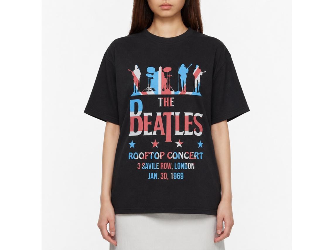 The Beatles Drop T Rooftop Flag T-shirt Classic Unisex Adults Size:s
