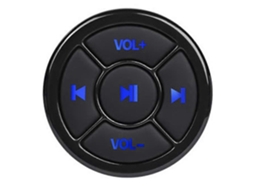 Controle Remoto Sem Fio Bluetooth 5.0 Com Botões De Mídia Para Carro, Moto E Volante, Compatível Com Celulares E Tablets Ios E Android.