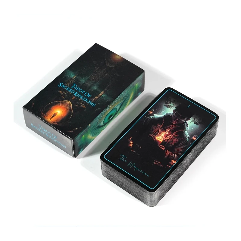 Tarot Do Reino Sagrado - Cartas Oráculo De 78 Cartas - Jogo De Adivinhação Em Inglês