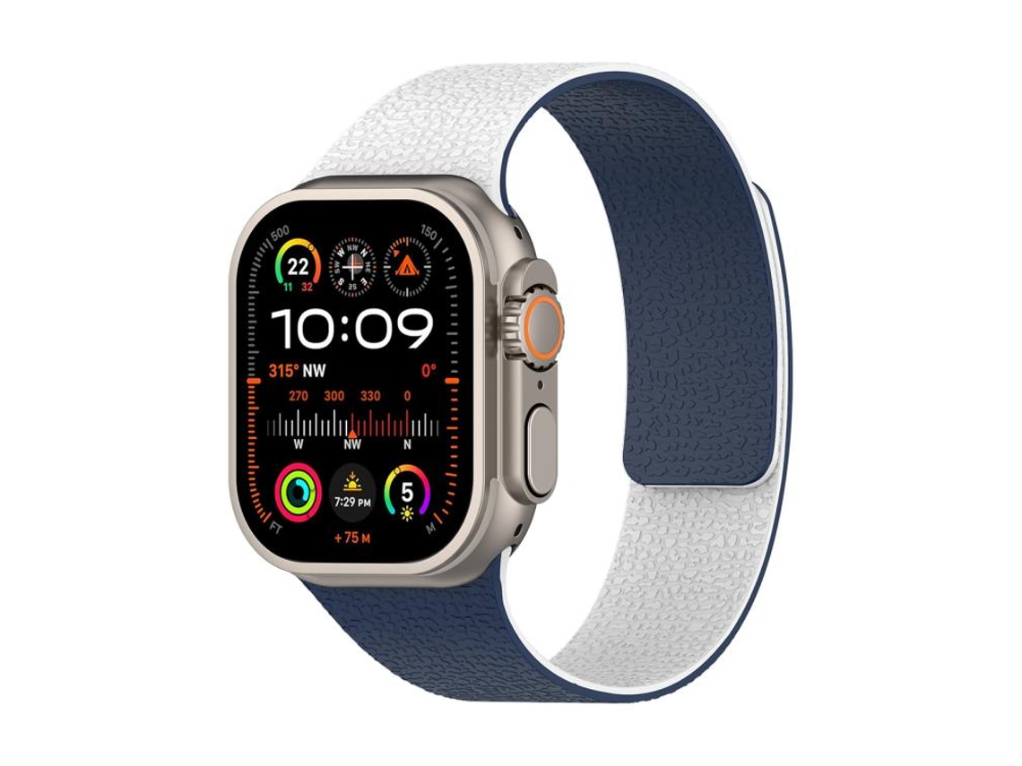 Bracelete Apple Watch Silicone Textura Lichia Padrão Blocos XIAOMOYU