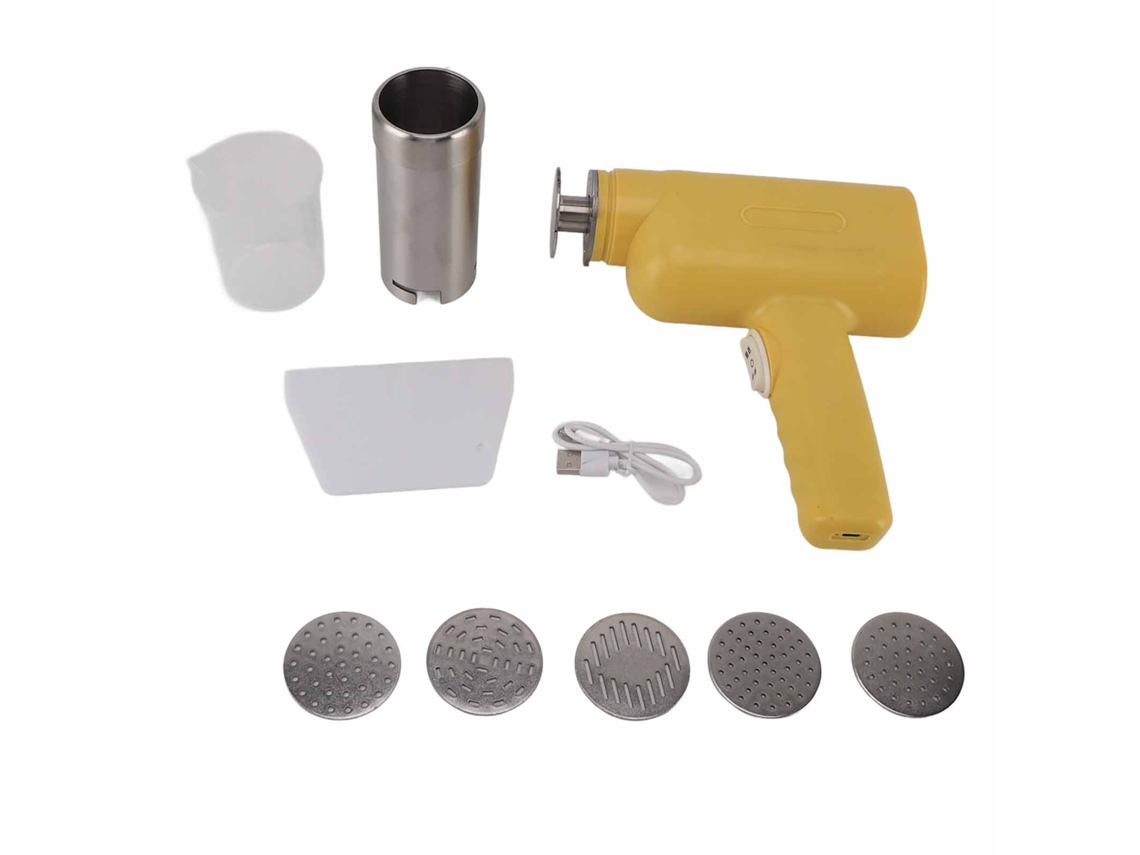 Fábrica de massas elétrica portátil e automática com 5 moldes para noodles LAXISCREED