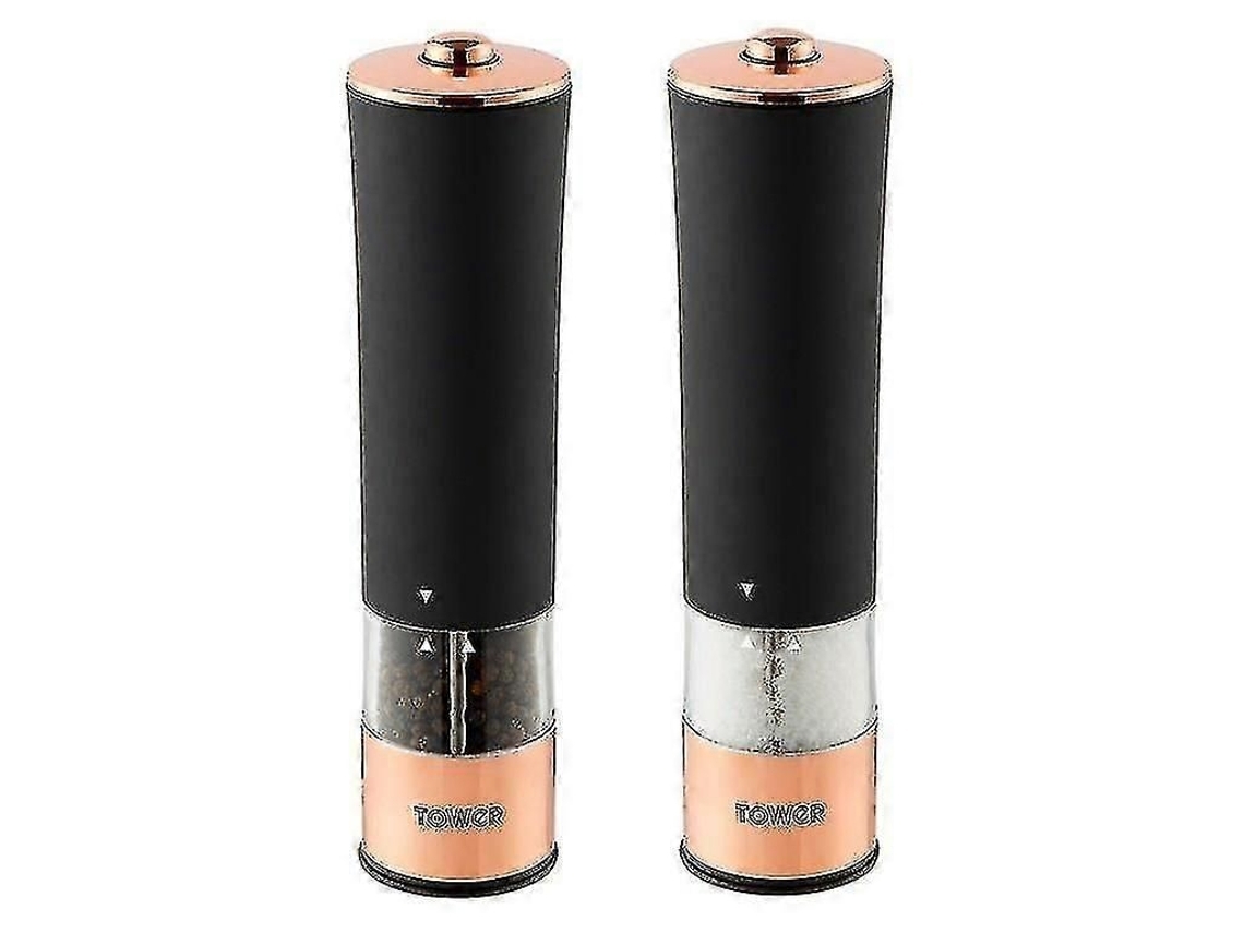 Conjunto De Moedores Elétricos Sal E Pimenta Ouro Rosa