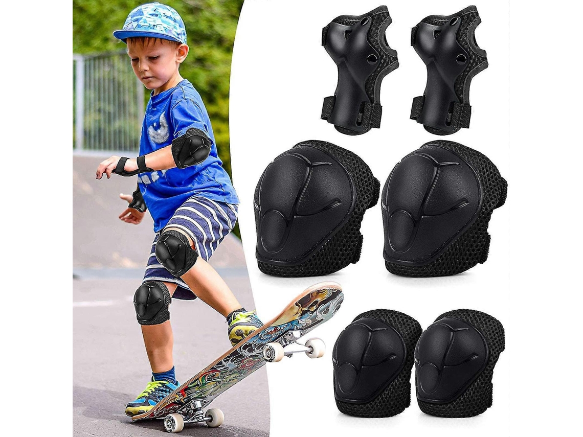 Conjunto de proteção 6 em 1 para Joelhos e cotoveleiras infantis BANMO AQUAFORGE