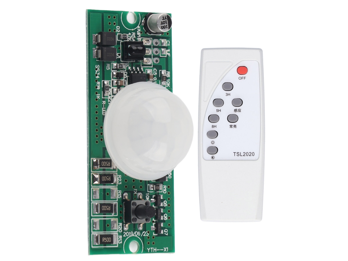 Rebe-módulo Controlador De Lâmpada Solar Com Indução Corporal E Controle Remoto 3.2v/3.7v Placa De Circuito