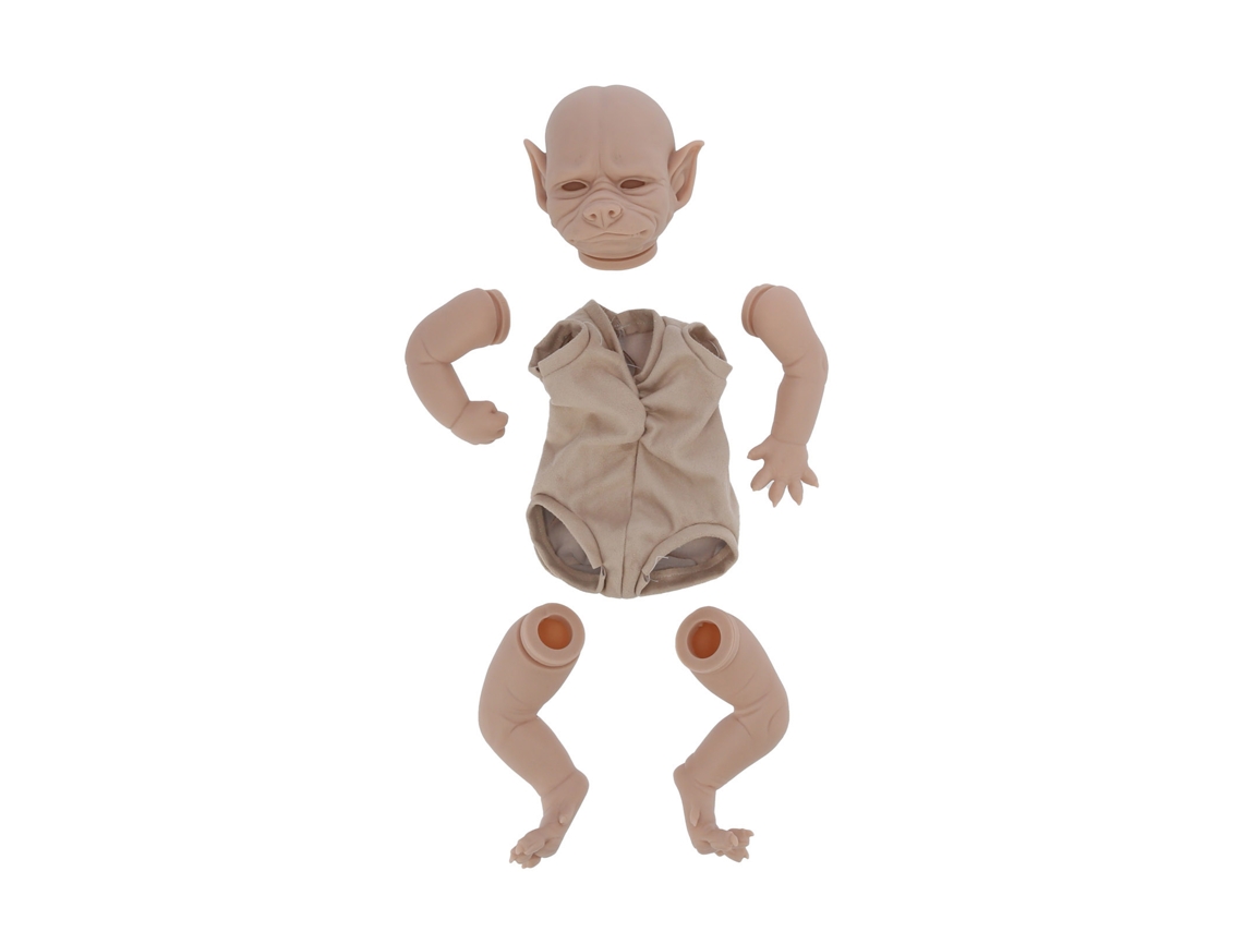 Walshlxq kit de Boneco Reborn Animal 19 Polegadas Flexível Suave Diy Sem Pintura para Colecionar