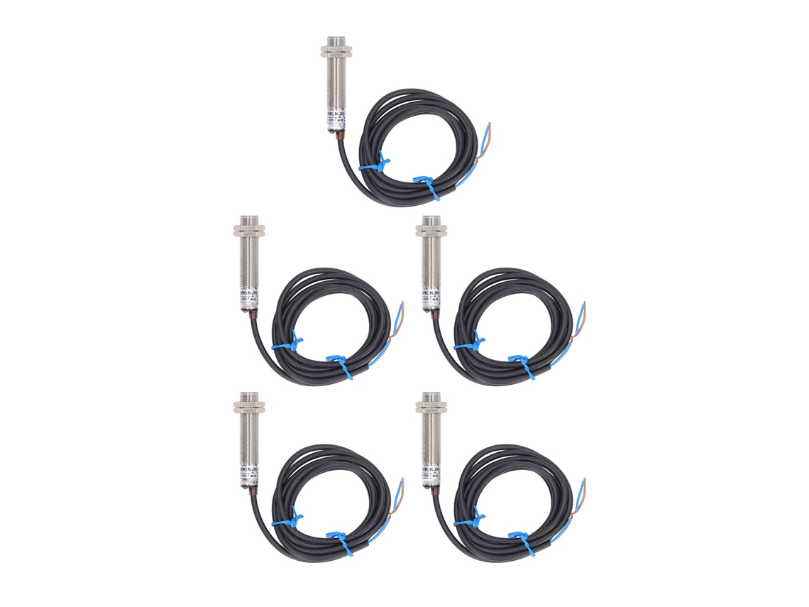 5pcs Sensor de Proximidade Npn Interruptor Hall de Liga de Alumínio para Neumática 6‑30vdc