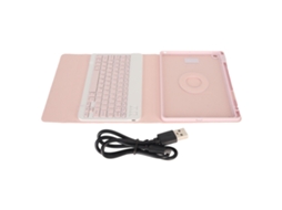 Capa Protetora (teclado Bluetooth Sem Fio Rotativo Desmontável) Para Ipad De 10,2 Polegadas