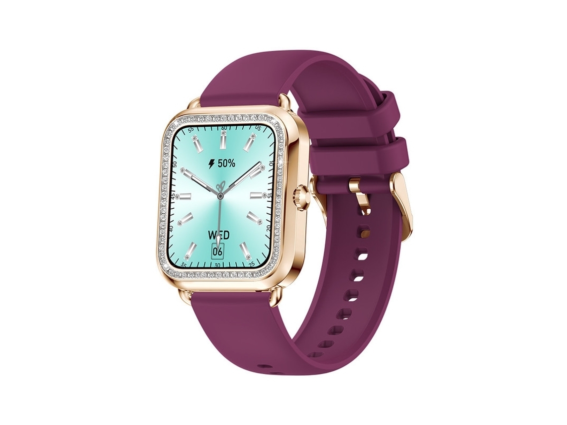 Smartwatch de 1 59 Ip67 À Prova DÁgua 25 Dias em Standby para Ios e Android Vermelho