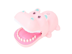 Mali brinquedo de Tabuleiro Bite Finger Hipopótamo Portátil Rosa para Crianças 6+ Anos