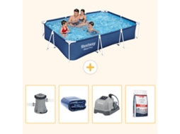 Bestway Piscina Bestway Steel Pro Retangular - 300x201x66 Cm - 5-peças S329
