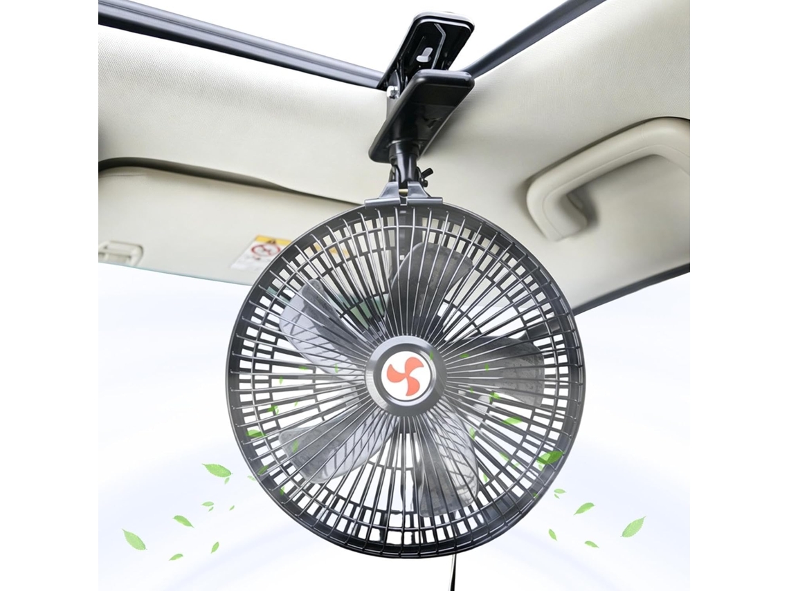 Ventilador Portátil De Encaixe Para Carro Ventilação Interna Resfriamento Pessoal Com Clipe Grade Do 2 Velocidades Sedãs