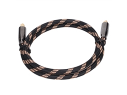 Cabo de Áudio Óptico Digital de Cobre Puro Ts003 para Troca de Áudio Hd com Conectores Metal