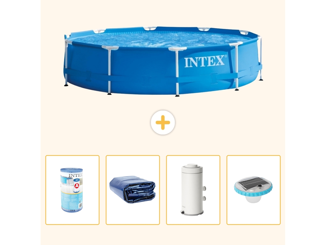 Intex Piscina Com Estrutura Redonda - 366x76 Cm - 5-peças S101