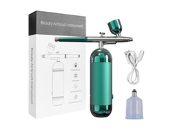 (verde) Pulverizador De Unhas Portátil Com Compressor, Pulverizador De Metal Recarregável