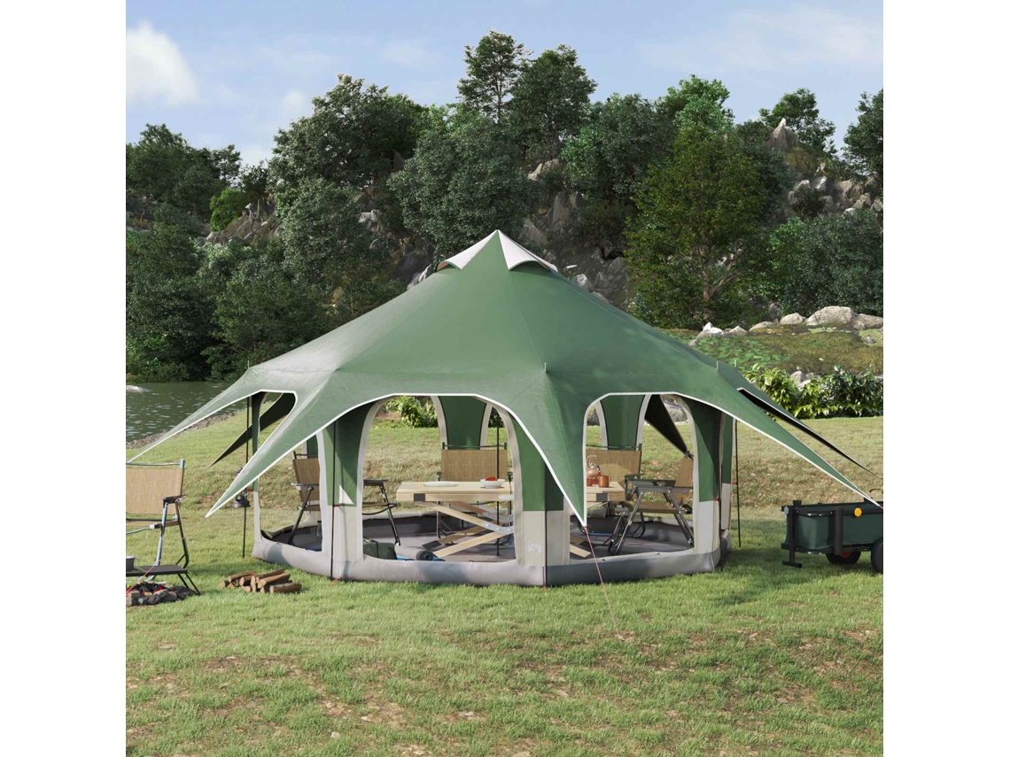 Vidaxl Barraca Familiar Verde 5 Pessoas