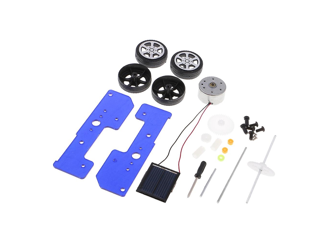 Kit De Brinquedo Faça Você Mesmo Para Carro Solar, Gadget Educacional, Hobby, Azul Olysi Shop