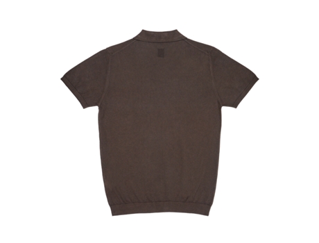 Polo De Homem Wool Co Filo Moka Algodão Castanho (m)