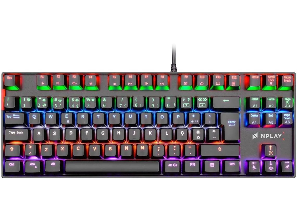 Teclado Gaming NPLAY Conquer 1.0 (Mecânico - Português - Preto)