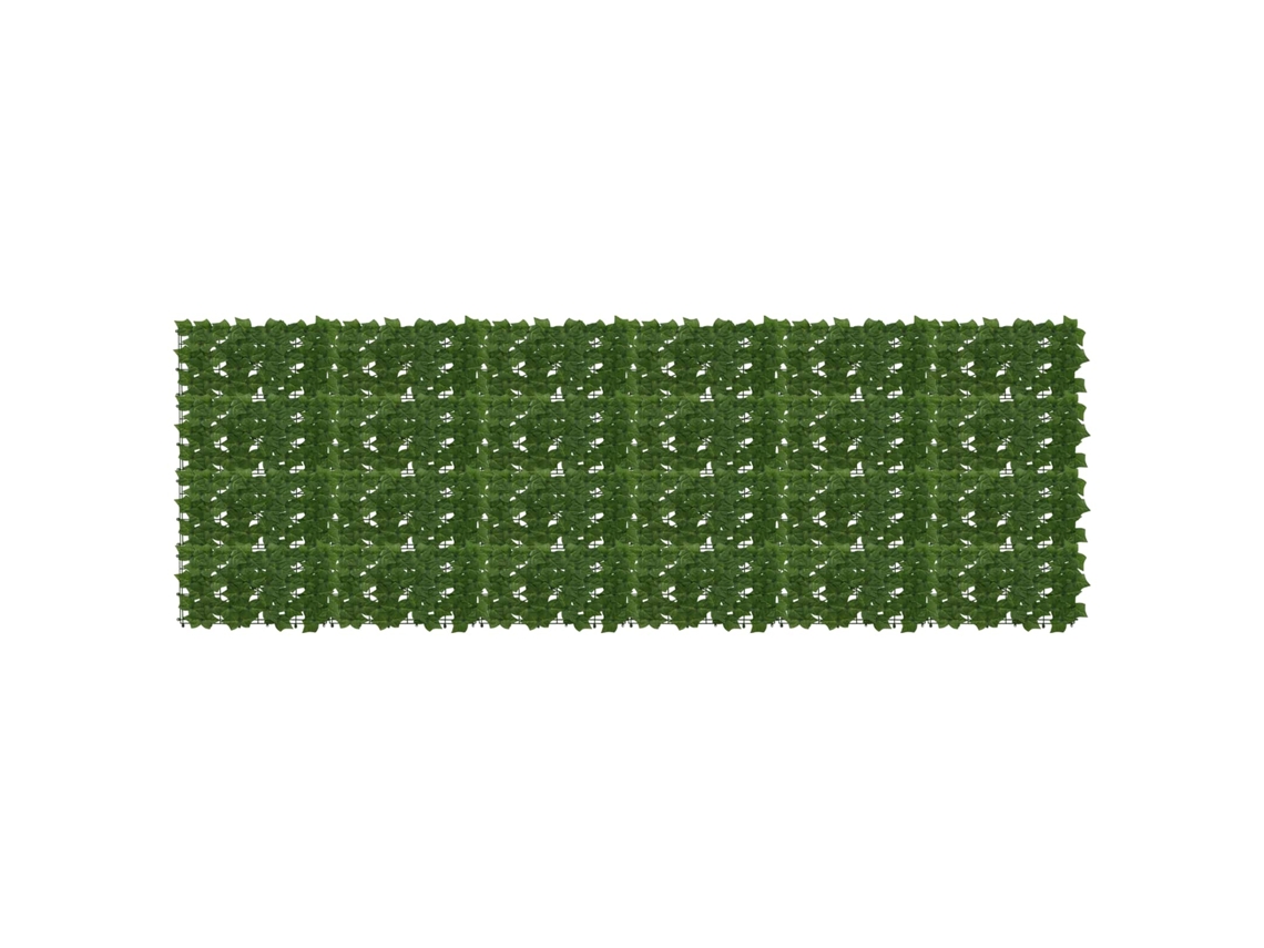 Vidaxl Tela De Varanda Com Folhas Verde 300 X 100 Cm