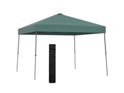 Tenda Portátil de Jardim com Bolsa com Rodas Aço Verde S/MARCA