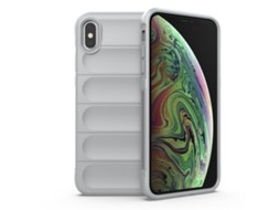 Capa Halinuia Para Iphone Xs Max Magic Shield Tpu Cinzento (proteção Integral, Interior Em Flanela)