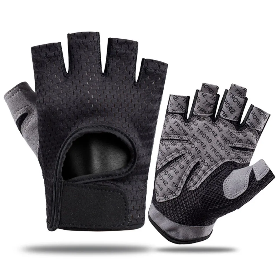 (preto, Tamanho M) Luvas De Levantamento De Peso, Proteção Total Da Palma, Fitness, Ciclismo, Respirável Ultra Leve, Unisex