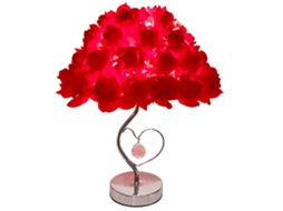 Rebe-lâmpada De Rosa 5w Decorativa Romântica Mesa Flor Para Celebração De Casamento