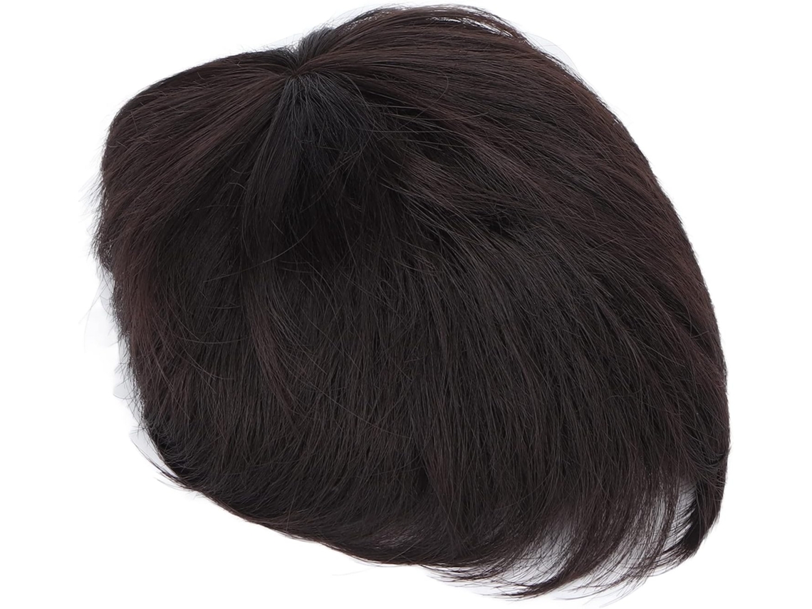 Apliques Capilares SFUSHOS, perucas curtas, cabelo preto, queda de cabelo
