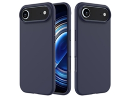 Capa De Silicone Para Iphone Air - Cor Sólida - Azul Meia-noite