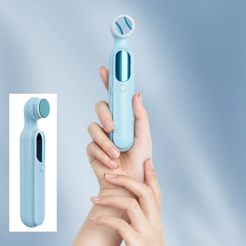 (azul) Máquina Portátil Para Cuidados Com As Unhas Em Casa