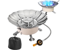 Fogão De Camping Propano, Fogão Dobrável Para Cozinhar Ao Ar Livre, Queimador De Aço Inoxidável Co Gokoco
