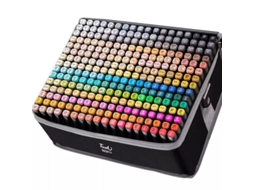Conjunto de Desenho Canetas Hidrográficas À Base de Álcool 30/40/60/80 Cores Pincel Duplo Esboços de Mangá Material Escolar AQUAFORGE