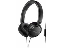Auscultadores com Fio PHILIPS Shl5005 (On Ear - Microfone - Preto)