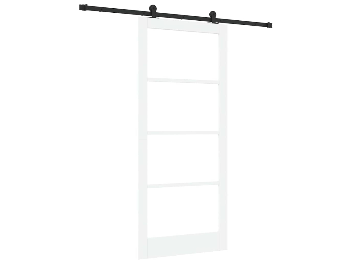 Conjunto 1 Porta Moderna Vidaxl Branco Madeira De Pinho Maciça (93 X 211 Cm)