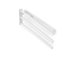 Toalheiro extensível EMUCA 3 braços Alumínio Pintado branco