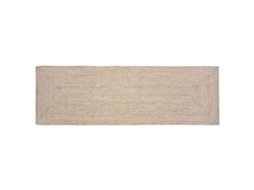 Vidaxl Tapete De Área Natural E Branco 80 X 250 Cm Juta