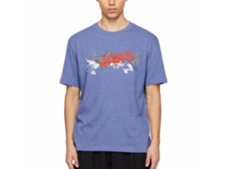 Rockinstone Jaws Movie Watermark Heather Light Blue Adult T-shirt Size:m