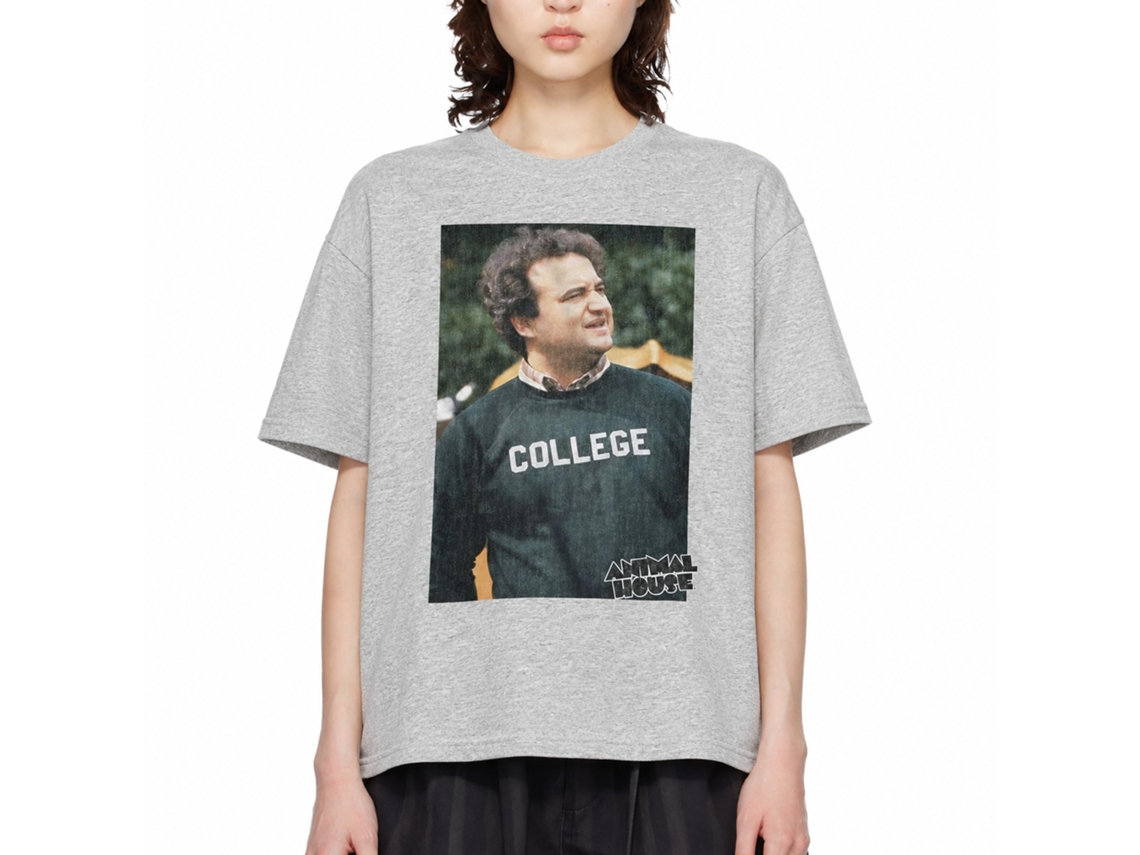 Rockinstone Animal House Movie Huh Heather Gray Adult T-shirt Size:xl