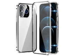 Capa De Vidro Temperado Hd Para Iphone 12 Pro - Fecho Magnético Duplo