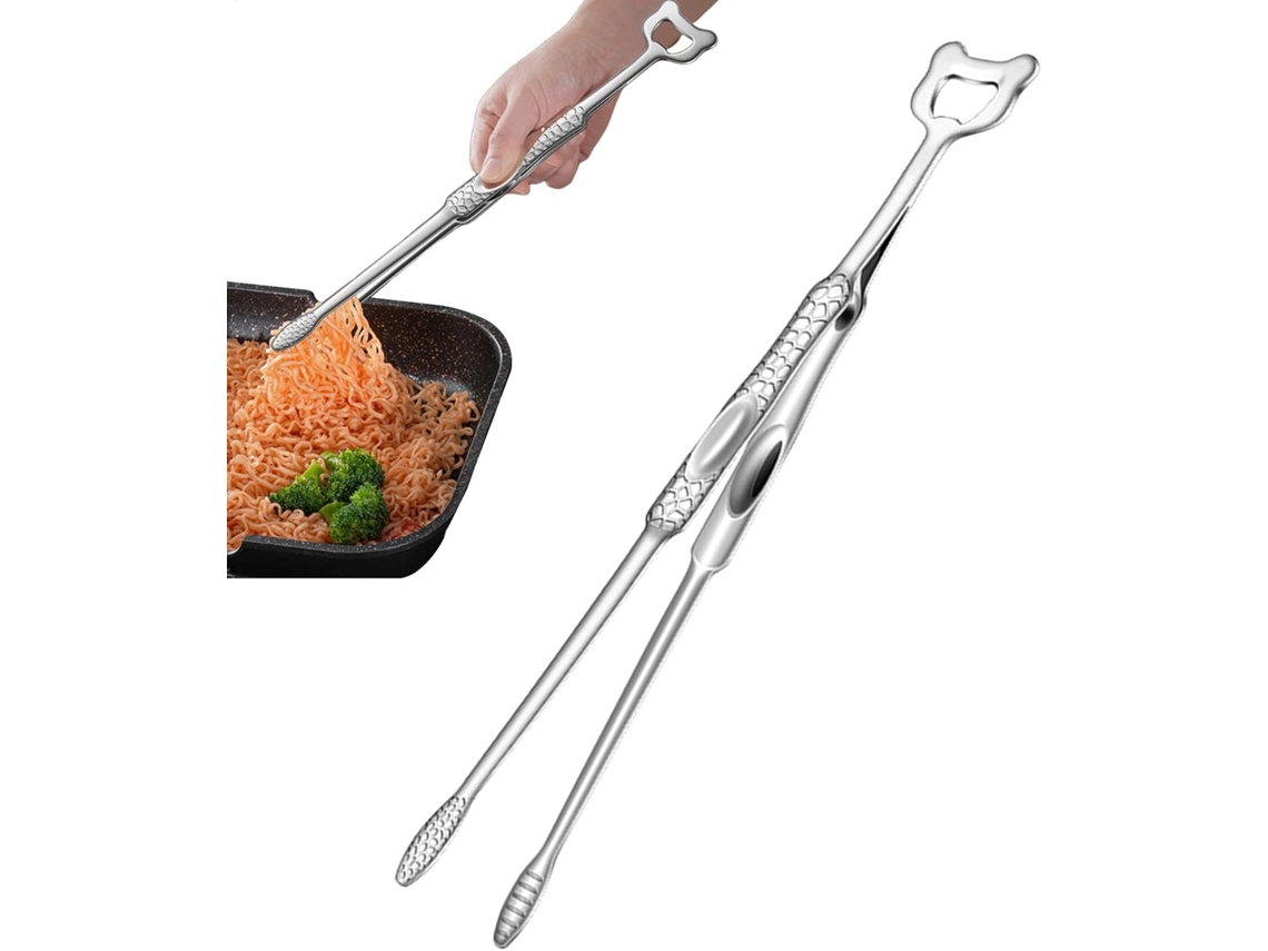 Pinça Para Churrasco – Grelhar Em Aço Inoxidável Antiaderente Resistente Ao Calor Com Cabo Ergonômico Camping