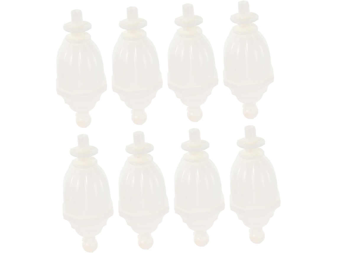 Conjunto De 8 Peças Acessórios Para Mosquiteiro, Ponteira De Plástico Para Decoração Superior, Tampa Para Haste De