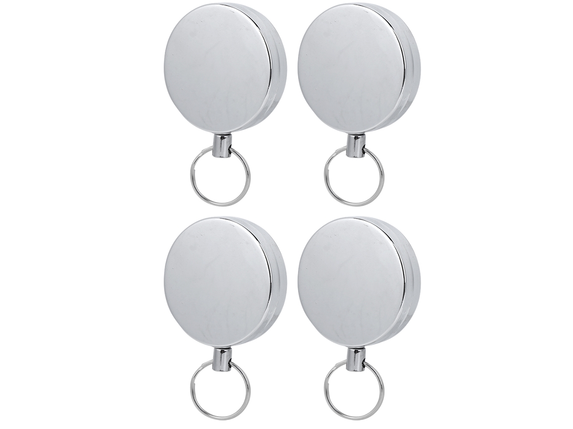 Chaveiro Metal Antiperda 5cm Retrátil